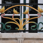 Beautiful Wrought Iron Balcony at Art Nouveau Museum in Aveiro Portugal. @FanningSparks