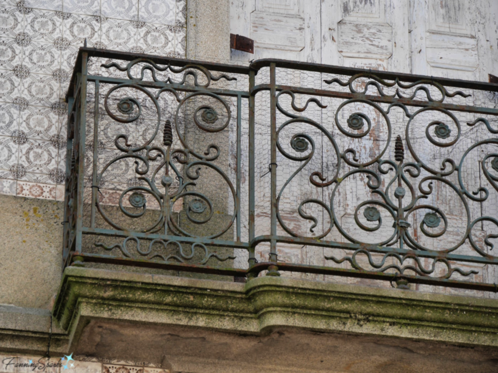 Ornate Wrought Iron Balcony in Ovar Portugal.   @FanningSparks