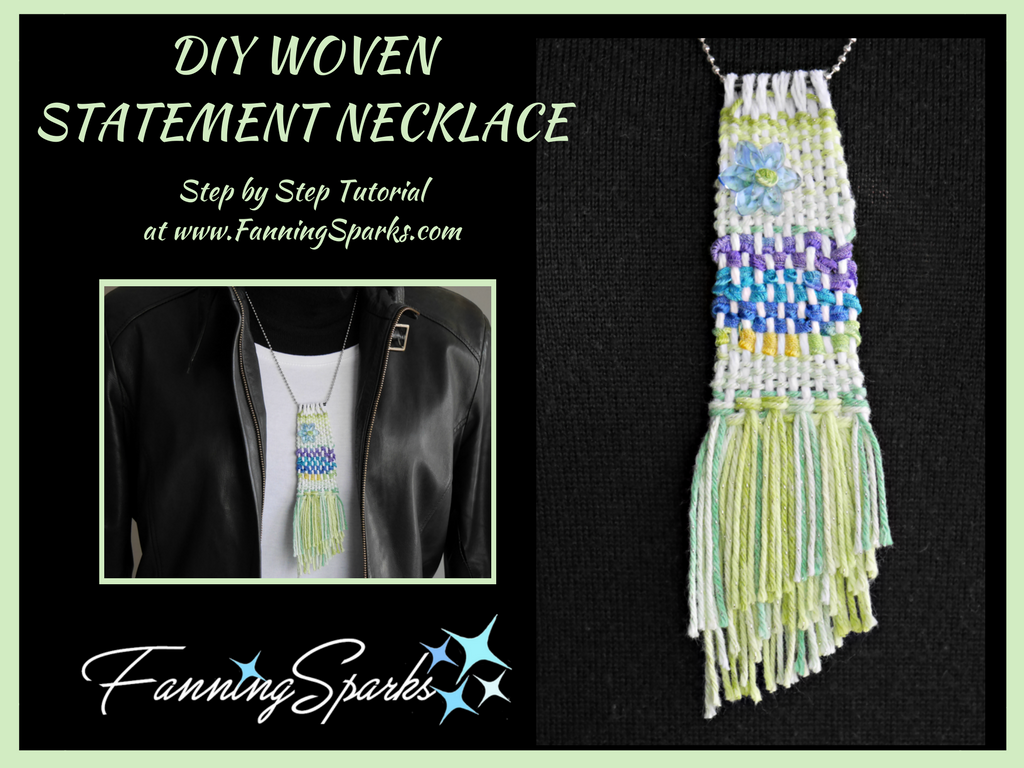 DIY Woven Necklace Tutorial   @FanningSparks