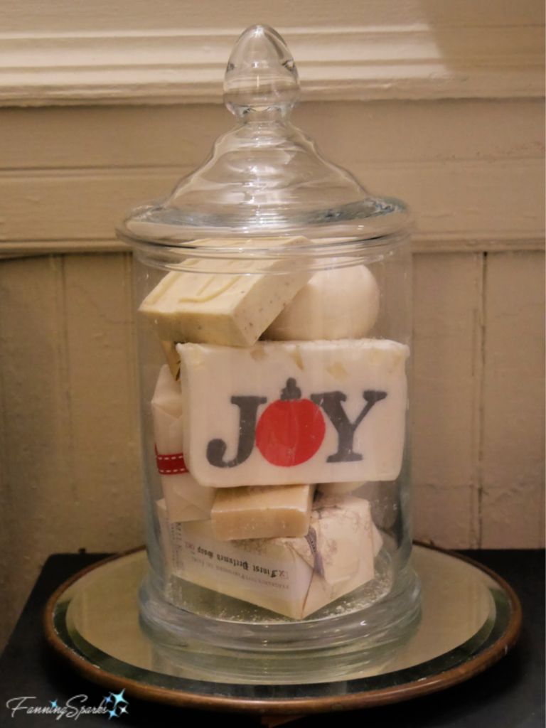 Festive Soaps at Brick Cottage during Madison Holiday Tour of Homes   @FanningSparks
