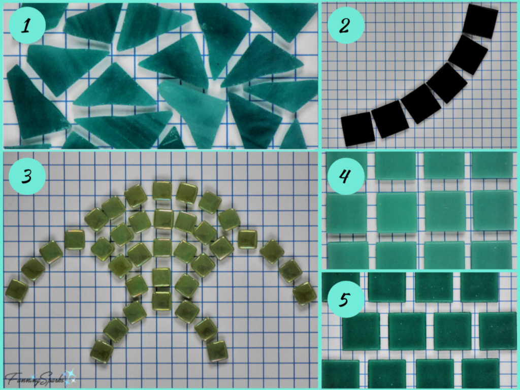Most Common Ways of Working a Mosaic.   @FanningSparks