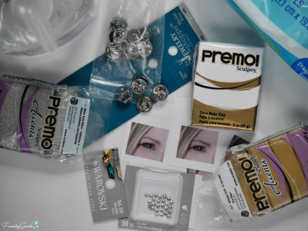 Supplies Needed - DIY Eye Miniature Pin Tutorial   @FanningSparks