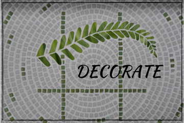 DECORATE Category Cover Photo with Mosaic Tile Tray @FanningSparks