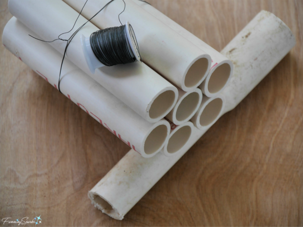Decorative Element Made with PVC Pipe for AirBee-n-Bee House @FanningSparks