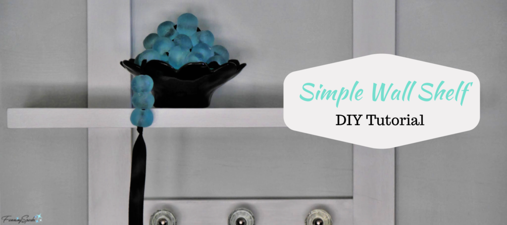 Simple Wall Shelf DIY Tutorial @FanningSparks