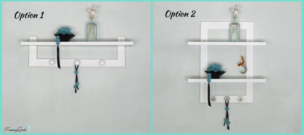One Wall - Two Simple Wall Shelf Options @FanningSparks