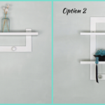 One Wall - Two Simple Wall Shelf Options @FanningSparks