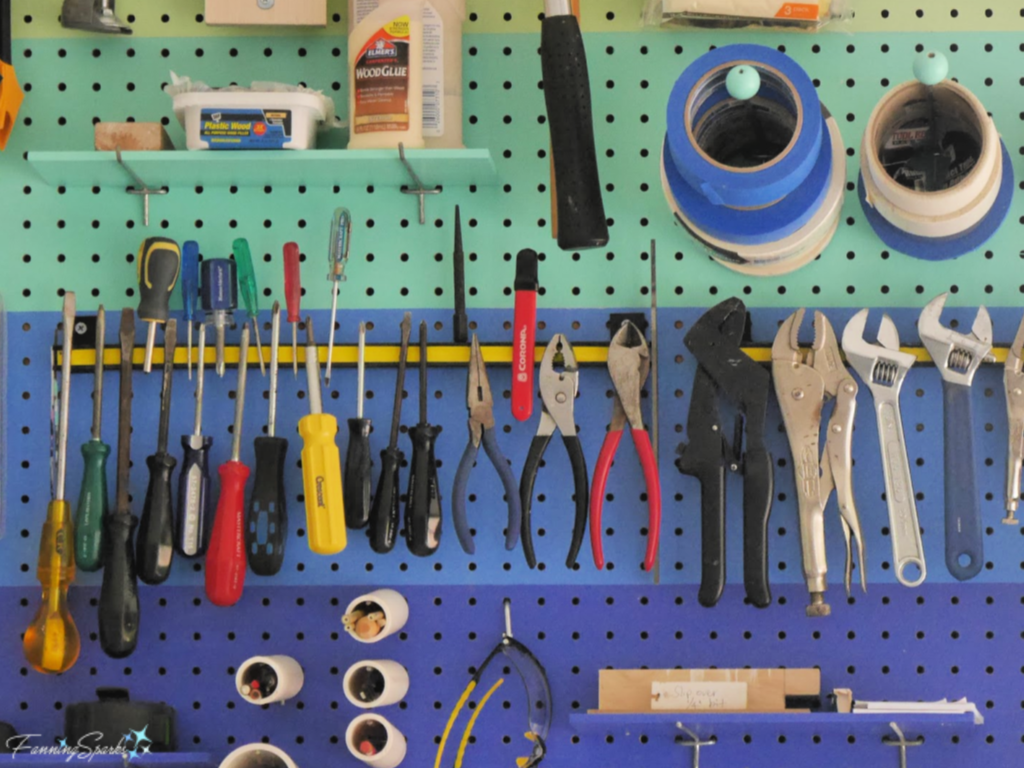 Tip 3 to Gussy Up a Workshop – Magnetic Tool Bars are Great.   @Fanningparks