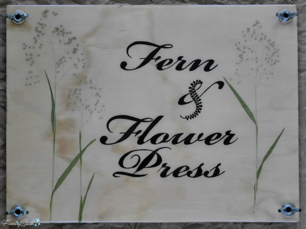Fern & Flower Press – Finished Top Cover  @FanningSparks
