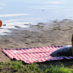 Ultimate Picnic Blanket on Shores of Lake Oconee with Kayak @FanningSparks