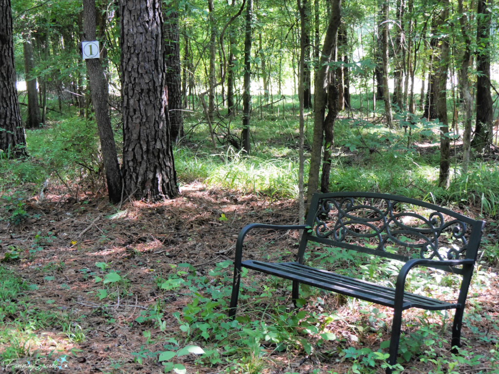 Bench at Sign 1 on River Trail   @FanningSparks