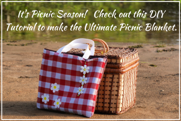 It's Picnic Season - Ultimate Picnic Blanket Tutorial Promo @FanningSparks