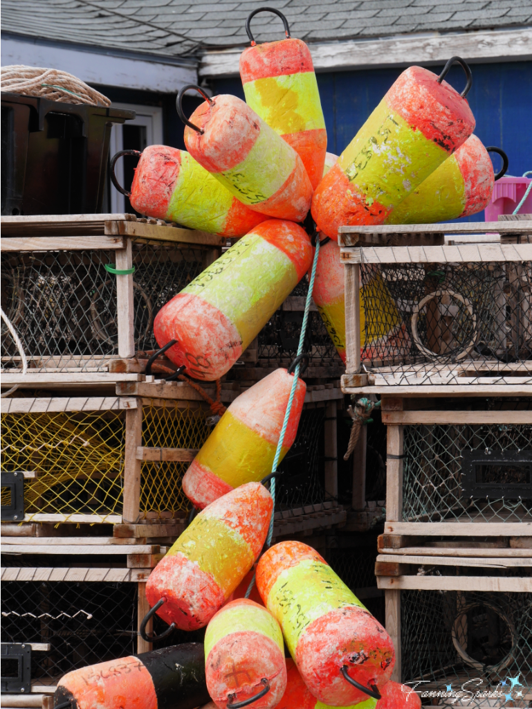 String of Bright Yellow and Orange Buoys in North Rustico   @FanningSparks