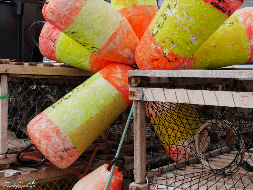 Bunch of Bright Yellow and Orange Buoys in North Rustico   @FanningSparks