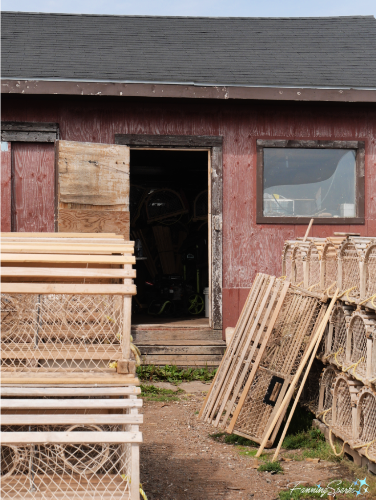 New Lobster Traps by Old Red Shed in North Rustico   @FanningSparks