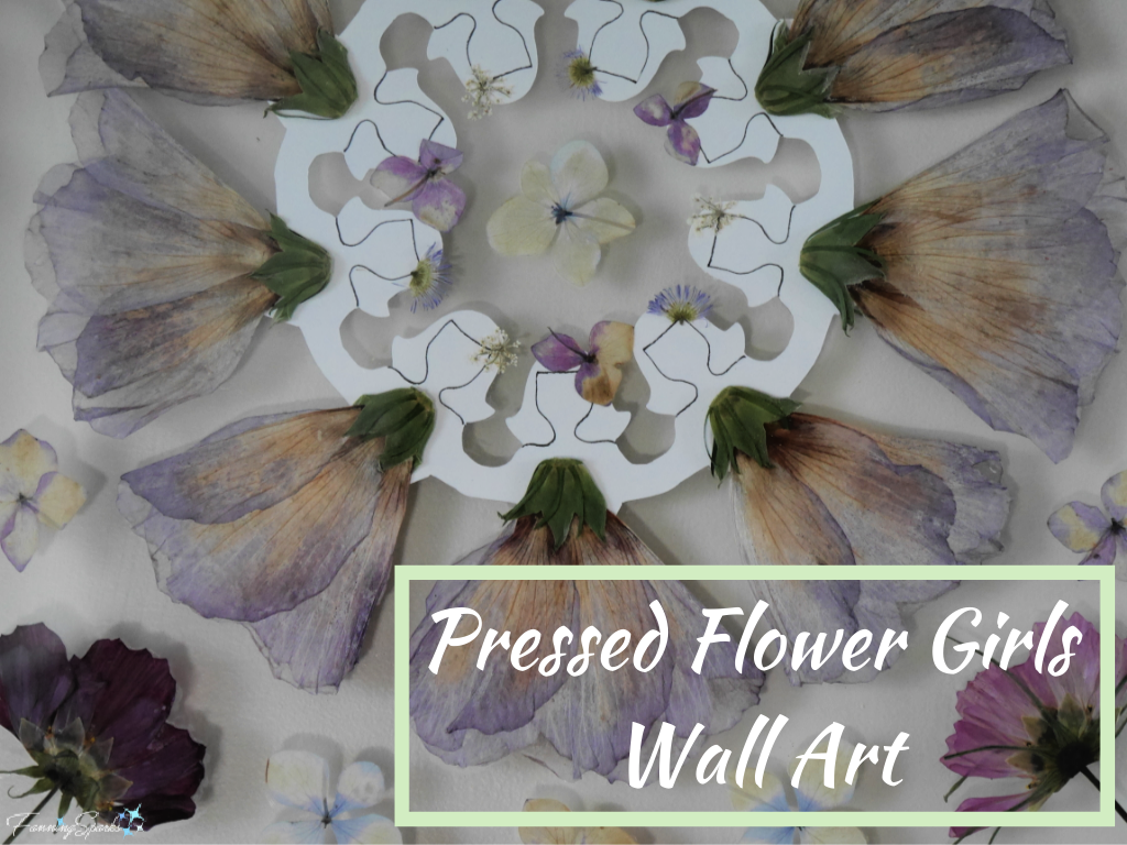 Pressed Flower Girls Wall Art   @FanningSparks