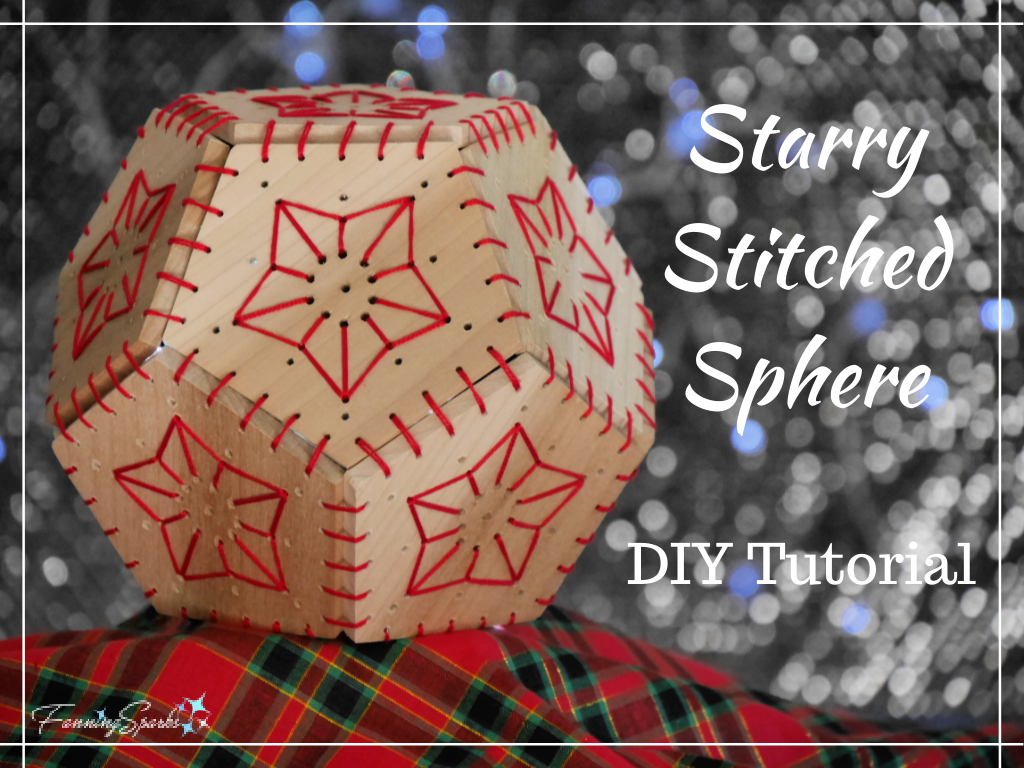 Starry Stitched Sphere - DIY Tutorial pin   @FanningSparks