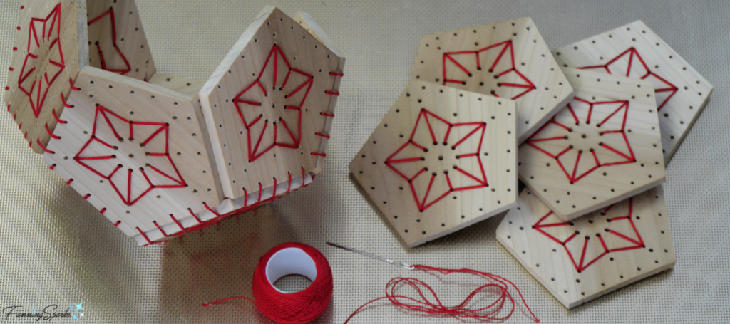 Starry Stitched Sphere Project In Progress @FanningSparks