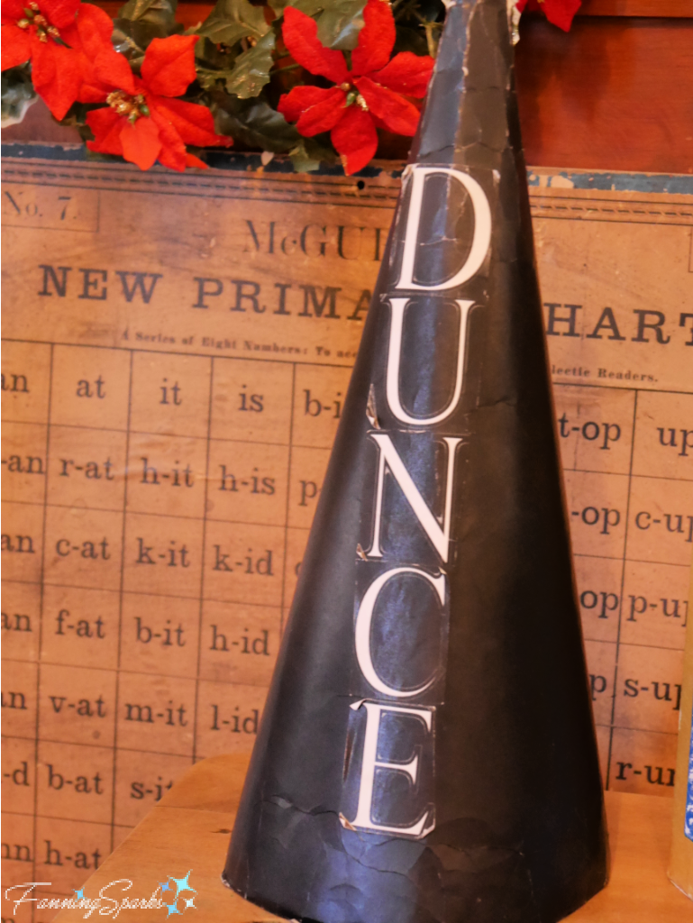 Dunce Cap at Massie Heritage Center Classroom   @FanningSparks