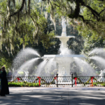 Forsyth Park Fountain in Savannah Georgia @FanningSparks