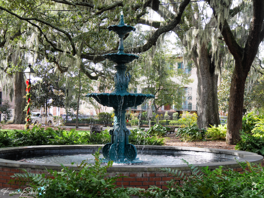 Fountain in LaFayette Square, Savannah   @FanningSparks