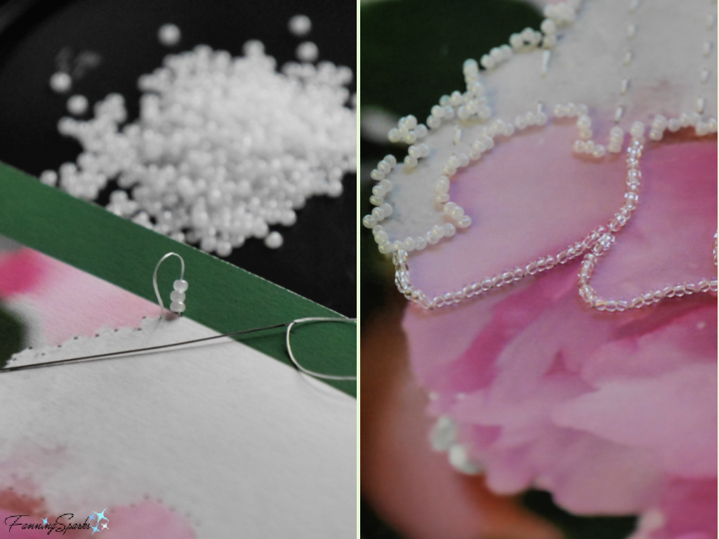 Adding Seed Beads to Photo Embroidery – DIY Tutorial   @FanningSparks