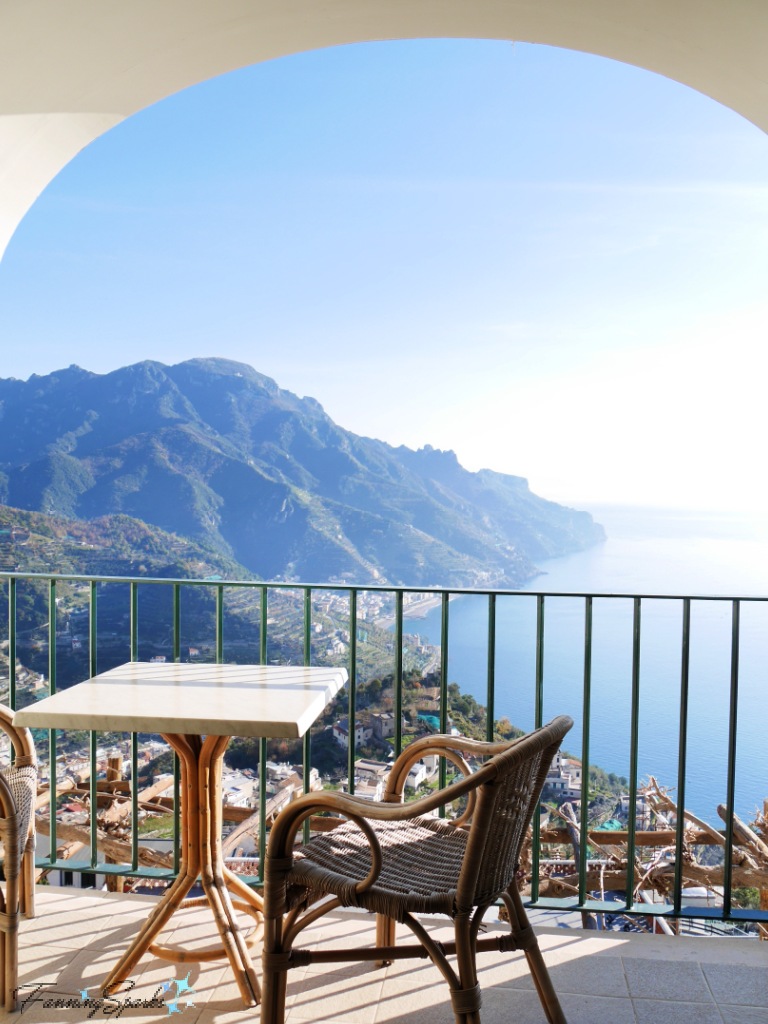 Balcony Overlooking Amalfi Coast from Ravello Italy   @FanningSparks