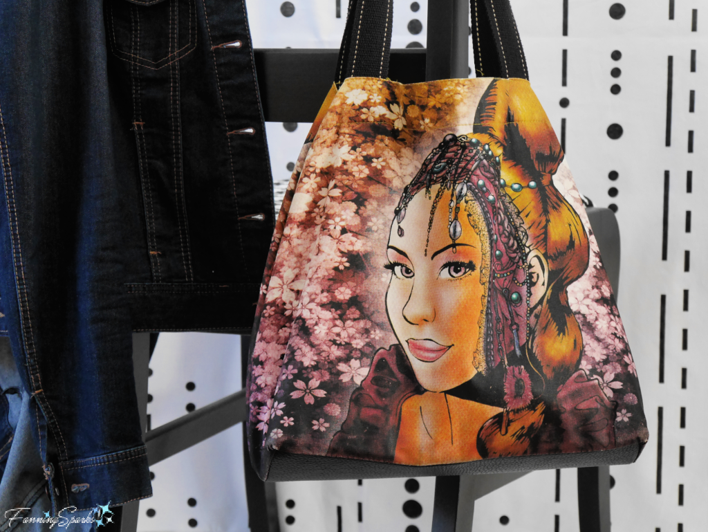 Fantasy Lady Tote Bag Hanging on Chair   @FanningSparks