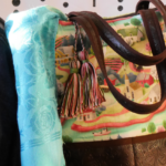 Finished Kindred Spirits Tote Bag Sitting on Chair @FanningSparks