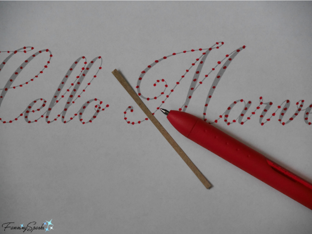 Spacing Dots for Hello Marvelous Photo Embroidery – DIY Tutorial   @FanningSparks