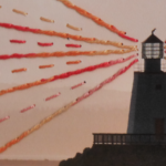 Light Beams Stitched on Lighthouse Photo @FanningSparks