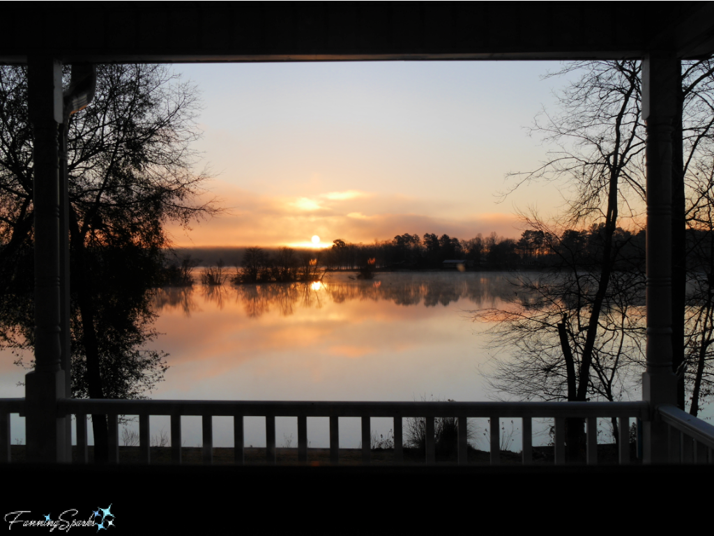 Framed View of Sunrise Over Lake Oconee  GA  USA   @FanningSparks