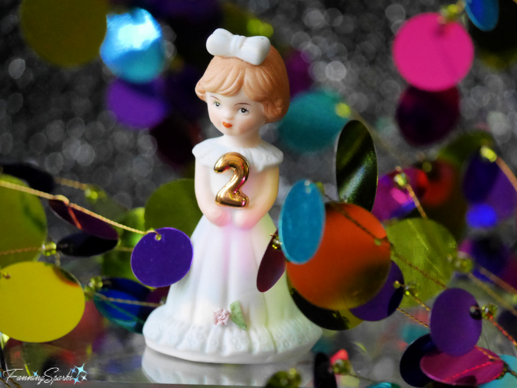 Vintage Birthday Girl Figurine   @FanningSparks