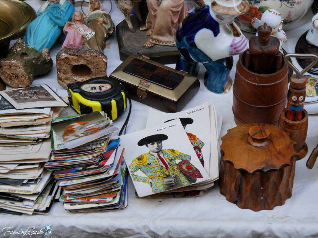 Vintage Postcards Spotted on Table at El Rastro Flea Market in Madrid   @FanningSparks