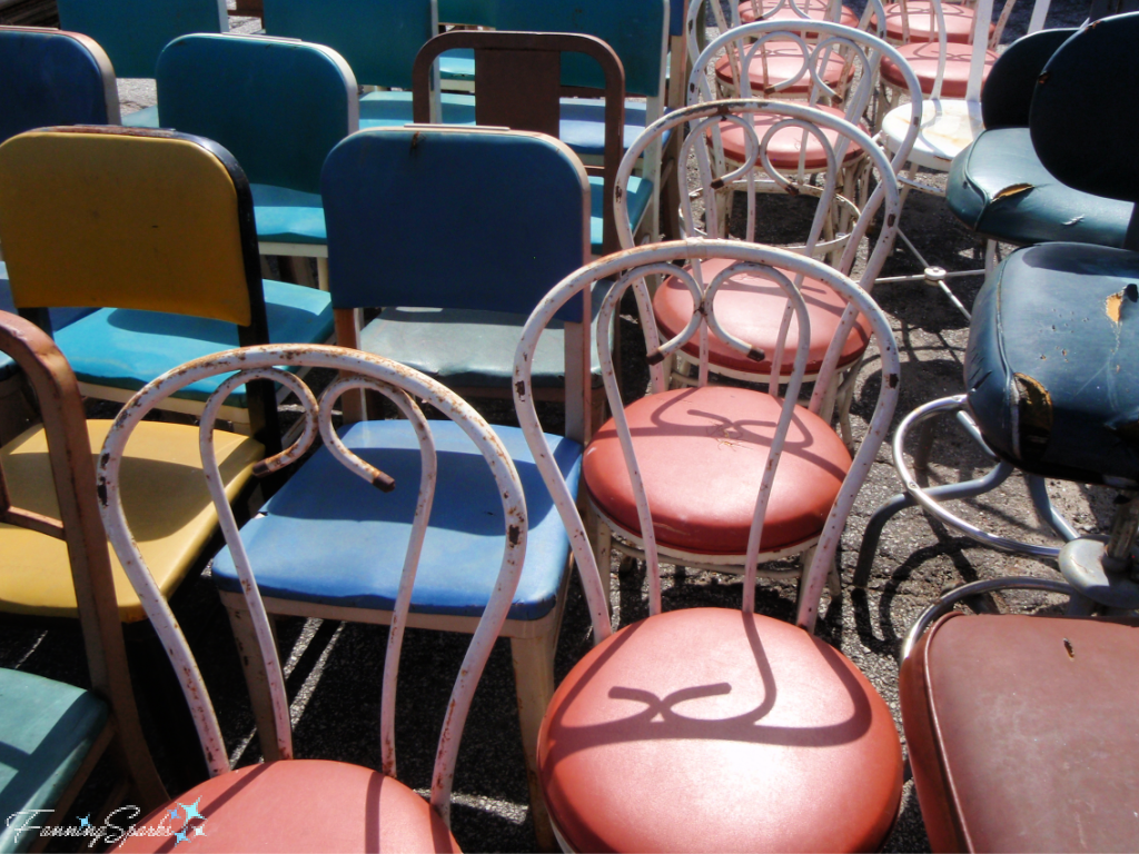 Vintage Café Chairs at Antiques Fair @FanningSparks