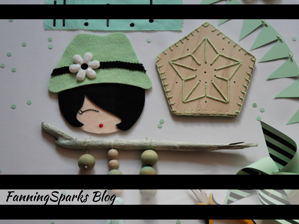 FanningSparks Blog Title with Green Felt Lady