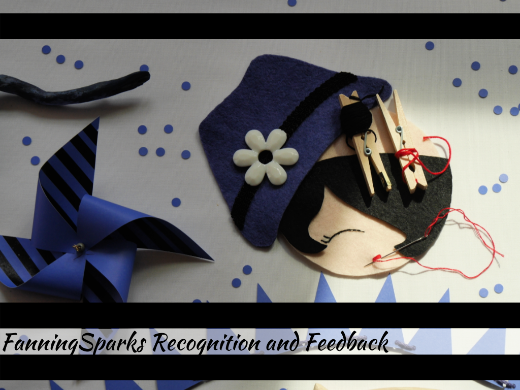 FanningSparks Recognition and Feedback with Blue Felt Lady