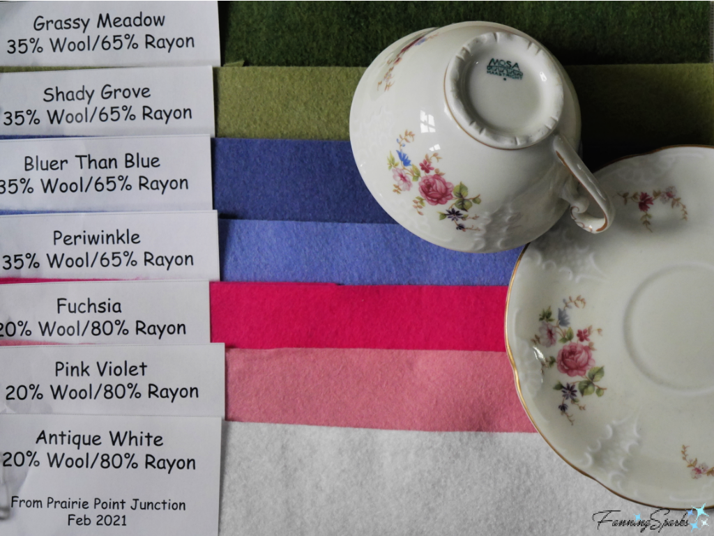 Teacup Pincushion – Felt Colors Selected   