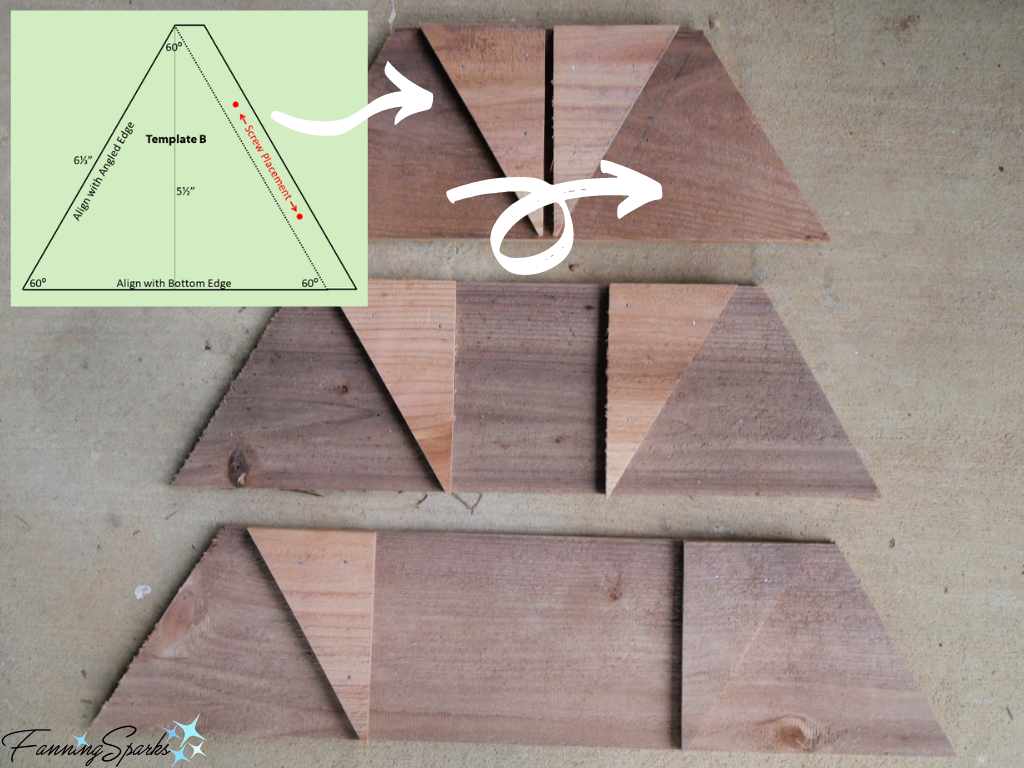 Placement of Template B and Supports on Trapezoid End Pieces   @FanningSparks