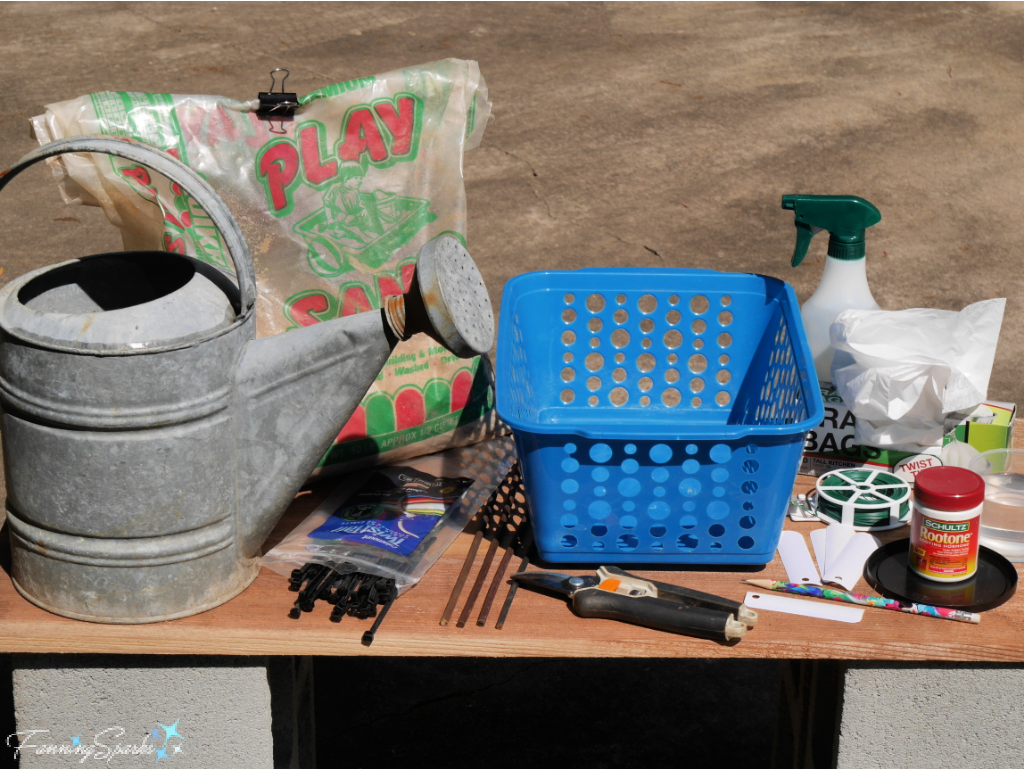 Supplies and Tools Needed for Rooting Baskets   @FanningSparks