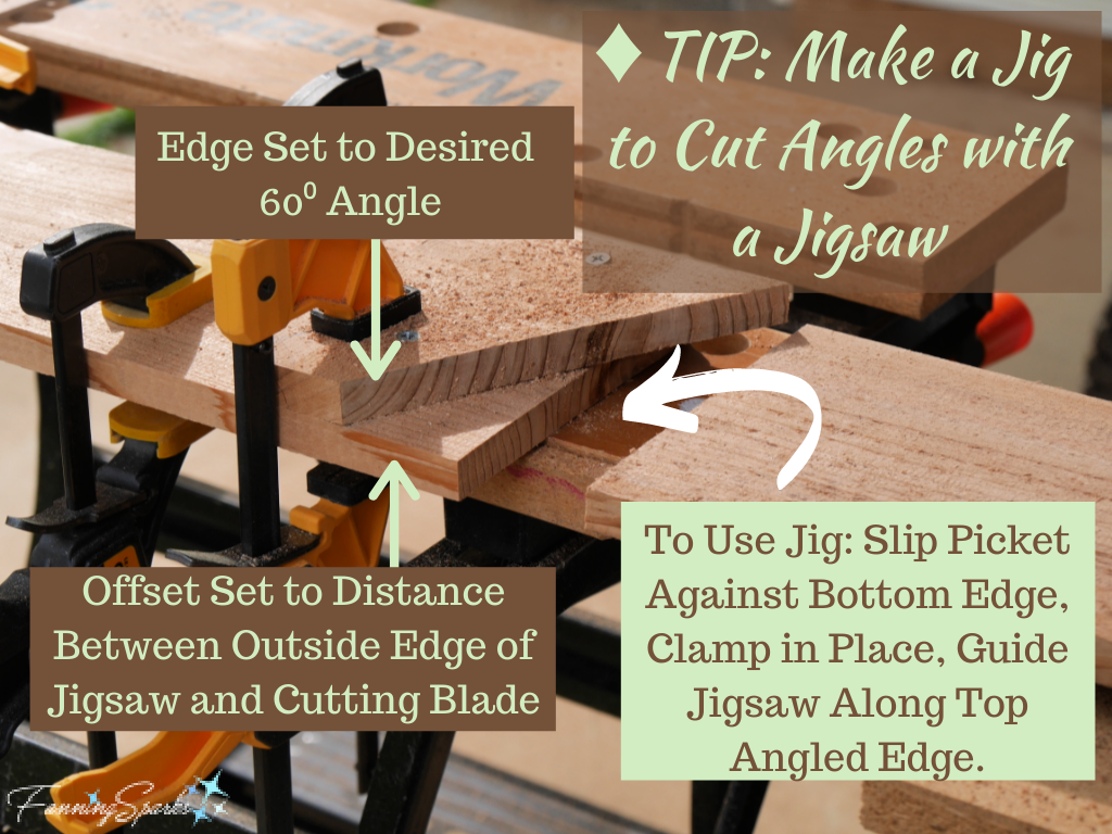 TIP: Make a Jig to Cut Angles with a Jigsaw   @FanningSparks