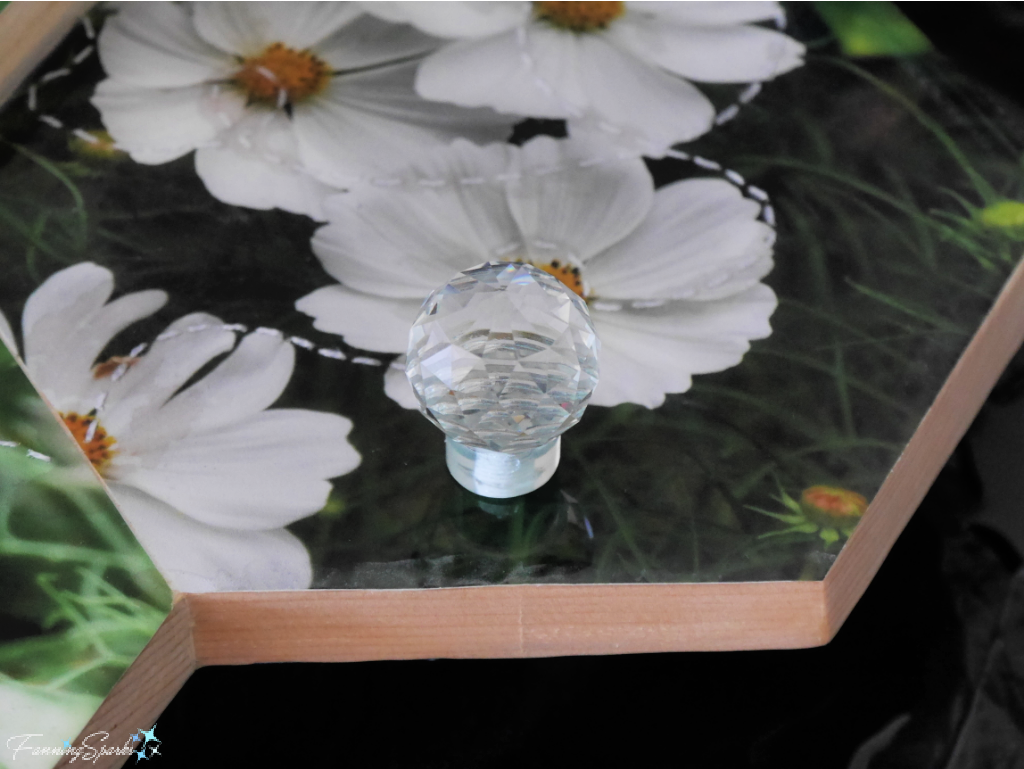 Decorative Crystal Knob on Bee in Cosmos OOAK Wall Hook   @FanningSparks