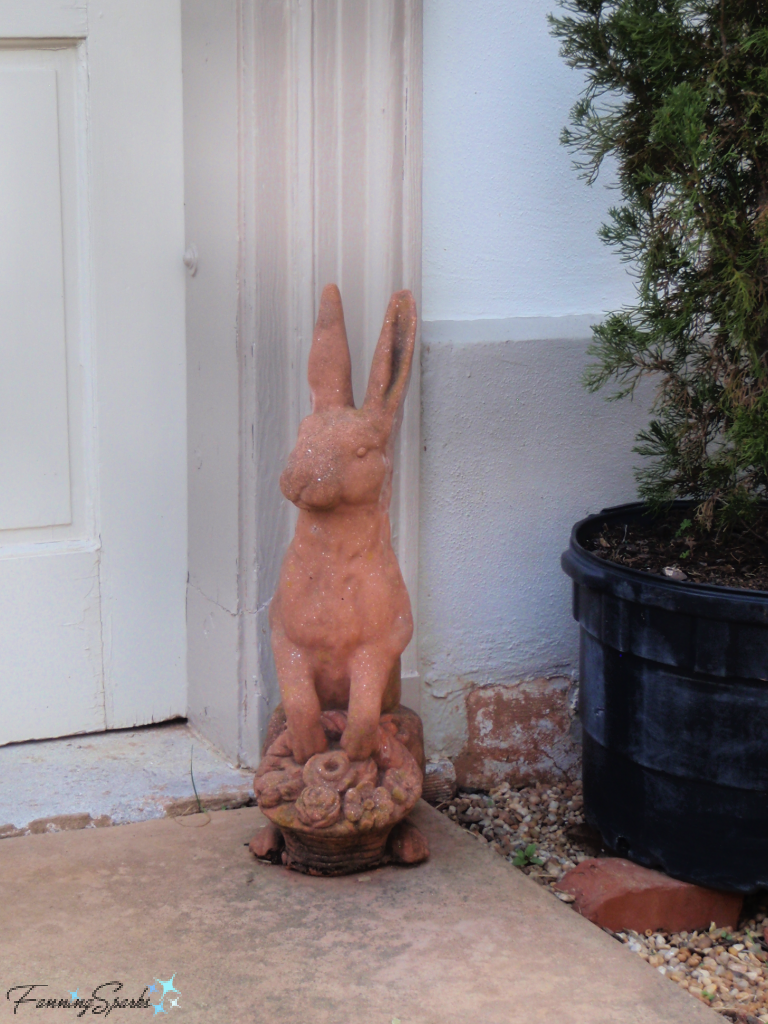 Terracotta Rabbit Statue at Hills and Dales Estates   @FanningSparks