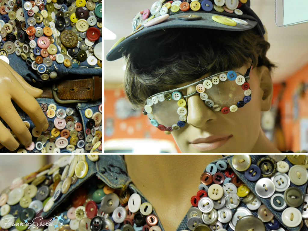 Button King’s Button-Covered Denim Suit   @FanningSparks