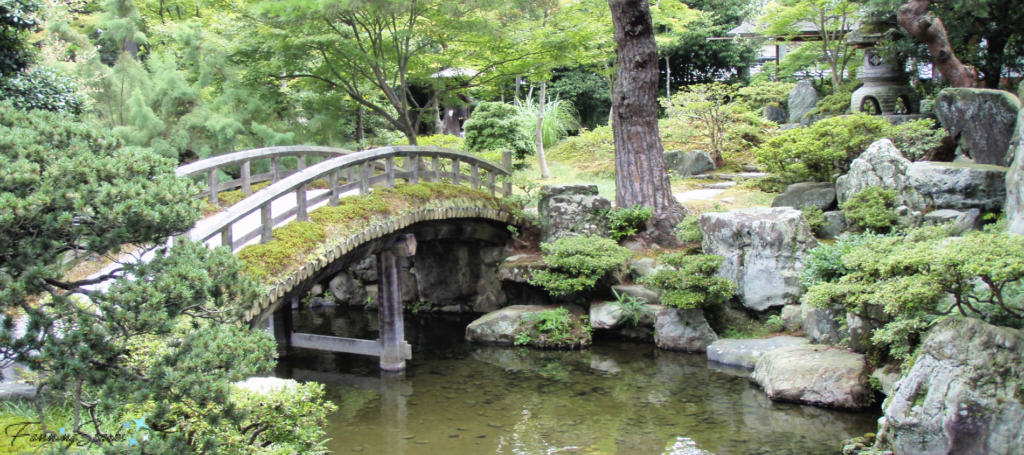 Moss-Lined Bridge in Kyoto Gyoen National Garden @FanningSparks
