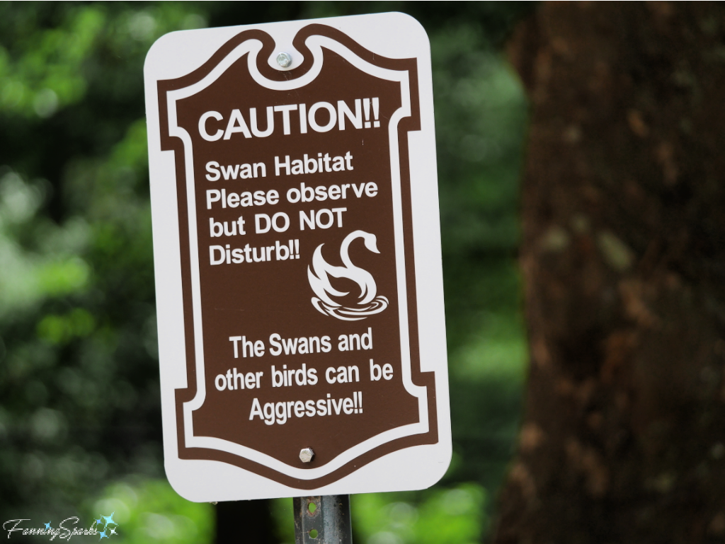 Swan Habitat Sign at Swan Lake Iris Gardens   @FanningSparks