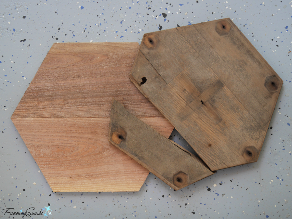 Old and New Floor – For Broken China Birdhouse   @FanningSparks