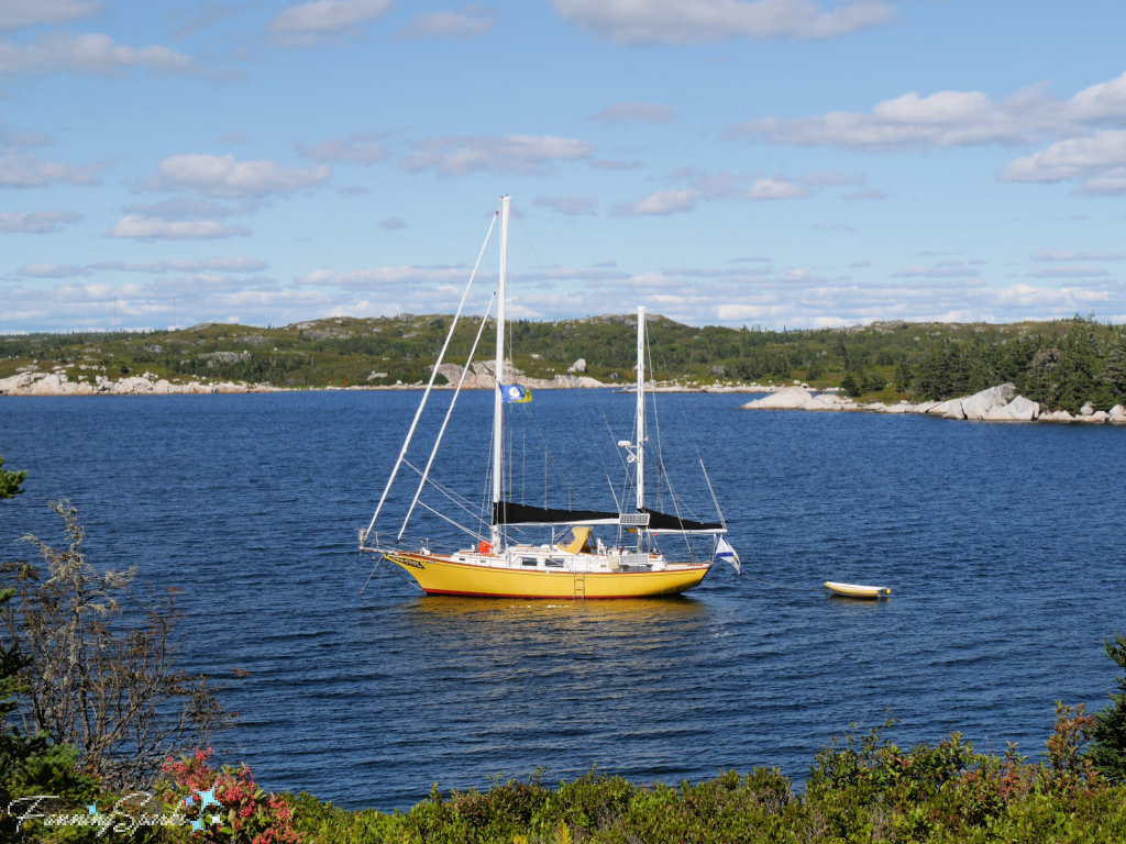 Sailboat Viewed from Hearn Island Nova Scotia   @FanningSparks