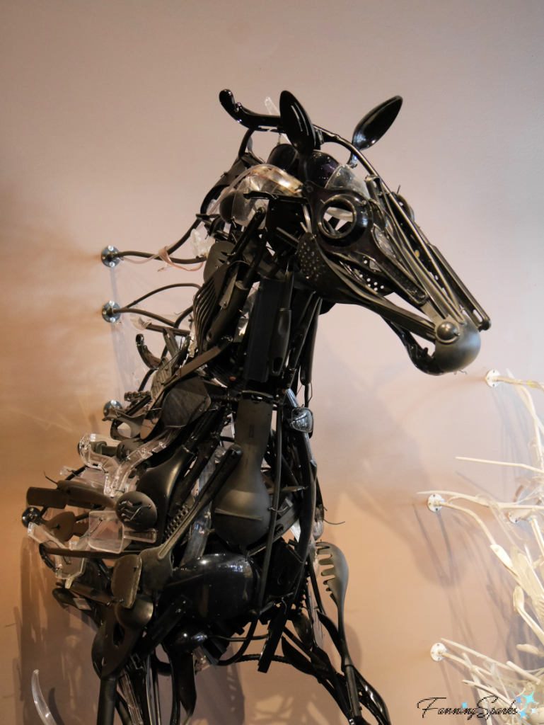 Black Horse Reclaimed Creation by Sayaka Ganz   @FanningSparks