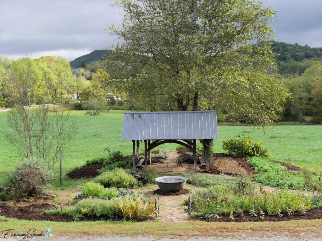 Cooking Studio Herb Garden at John C Campbell Folk School   @FanningSparks